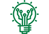 A green lightbulb icon.